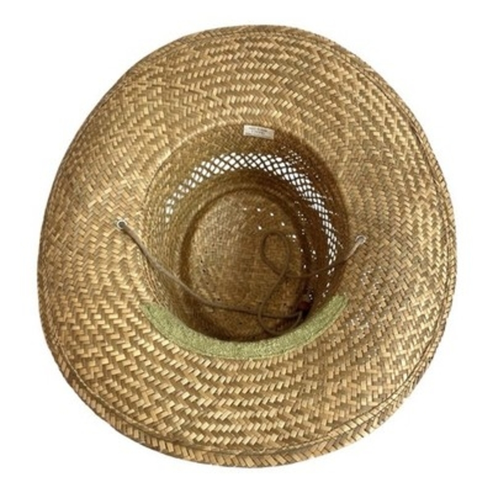 Dorfman Pacific Men's Tan Sun hat Rush Gambler Straw Hat Natural Size Small VG - Picture 8 of 9